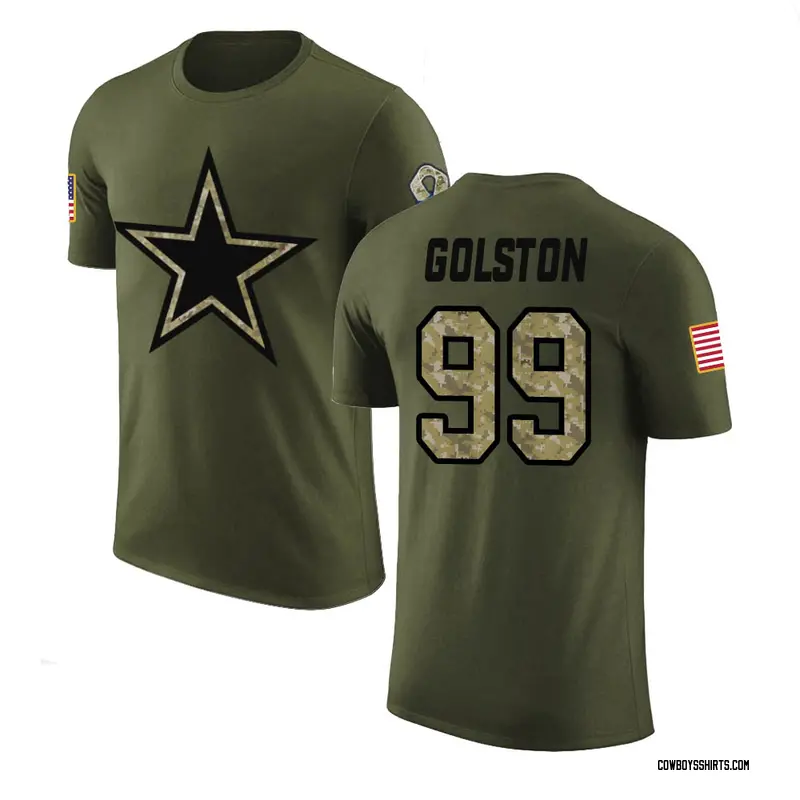 Chauncey Golston Dallas Cowboys Men's Legend Olive Salute to Service T-Shirt