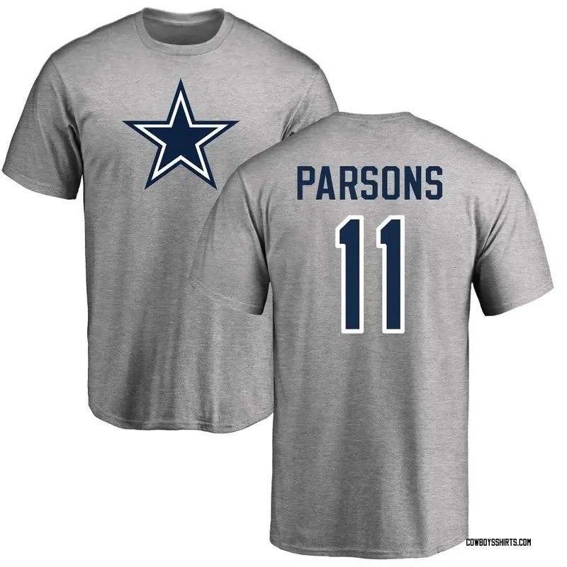 Micah Parsons Dallas Cowboys Youth Gray Name & Number Logo T-shirt 